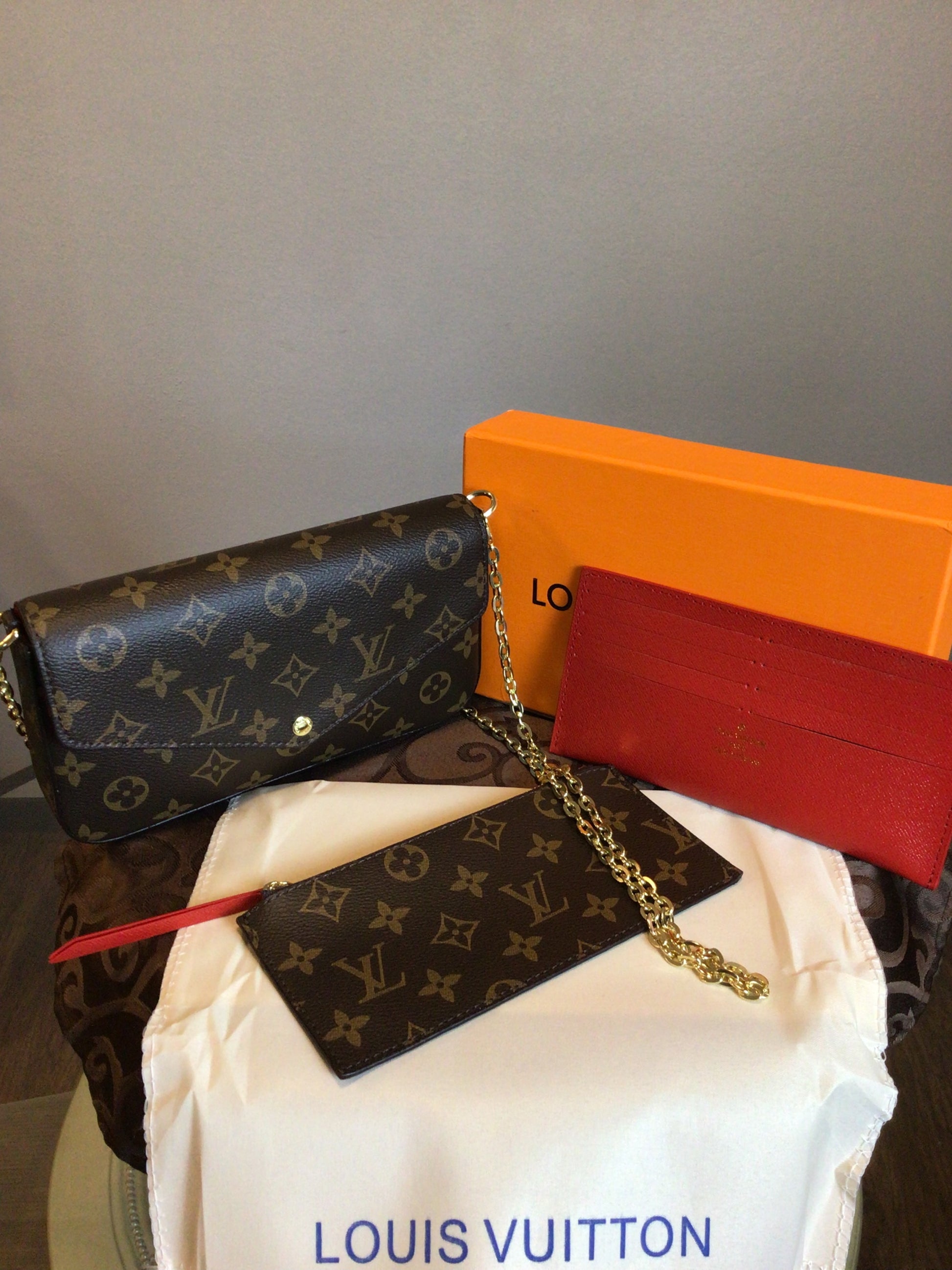 Louis Vuitton Crossbody with change wallet and card holder